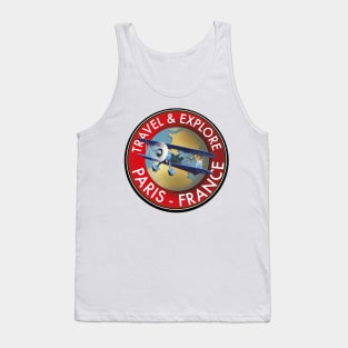 Travel & Explore Paris France Logo Tank Top